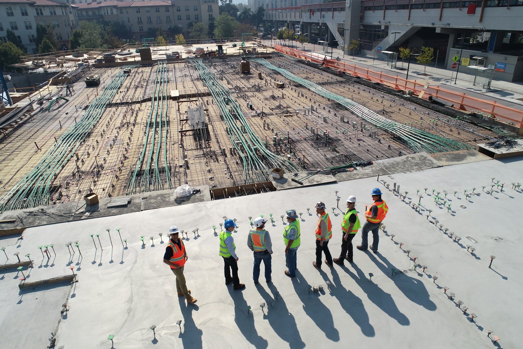 Engineers on a project site